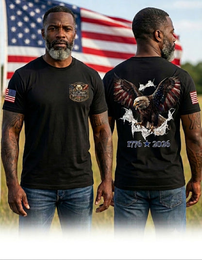 250th Anniversary Eagle - Bold Patriotic Graphic Premium Soft-Blend T-Shirt