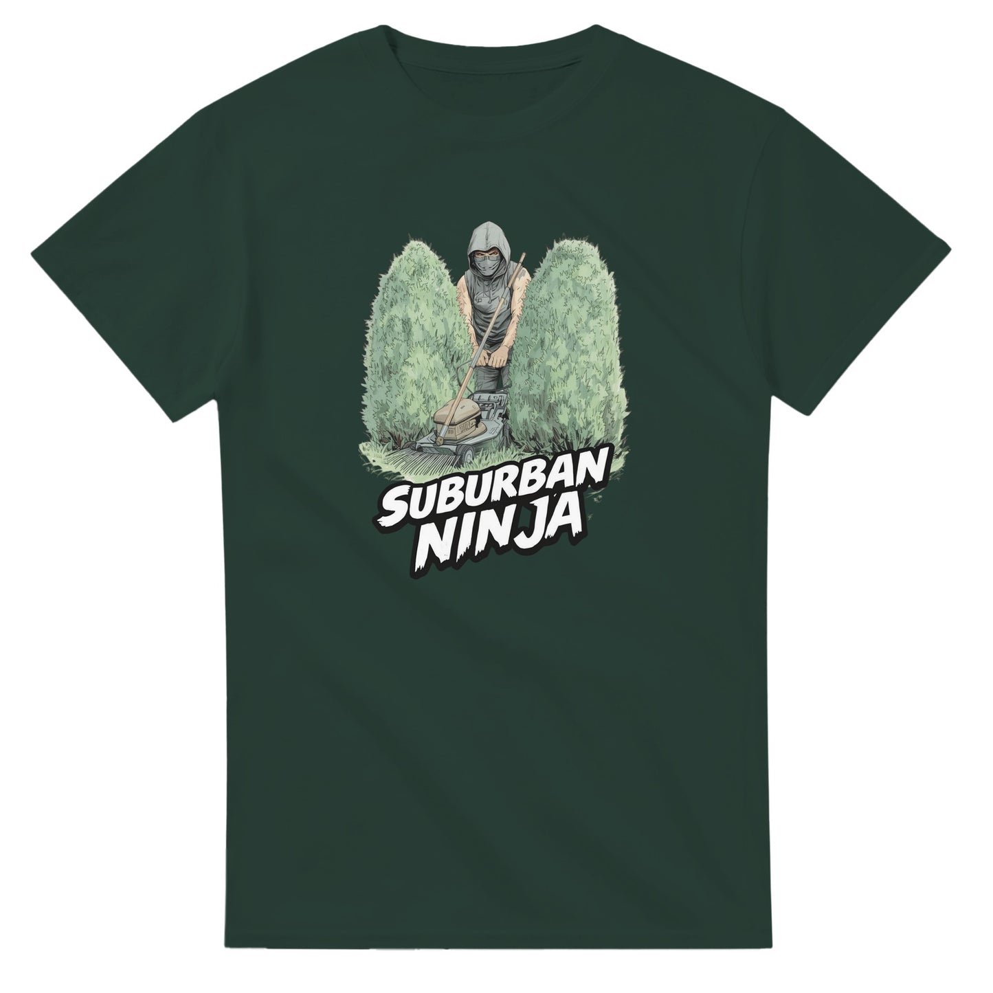 Suburban Ninja graphic design on a Heavyweight T-shirt