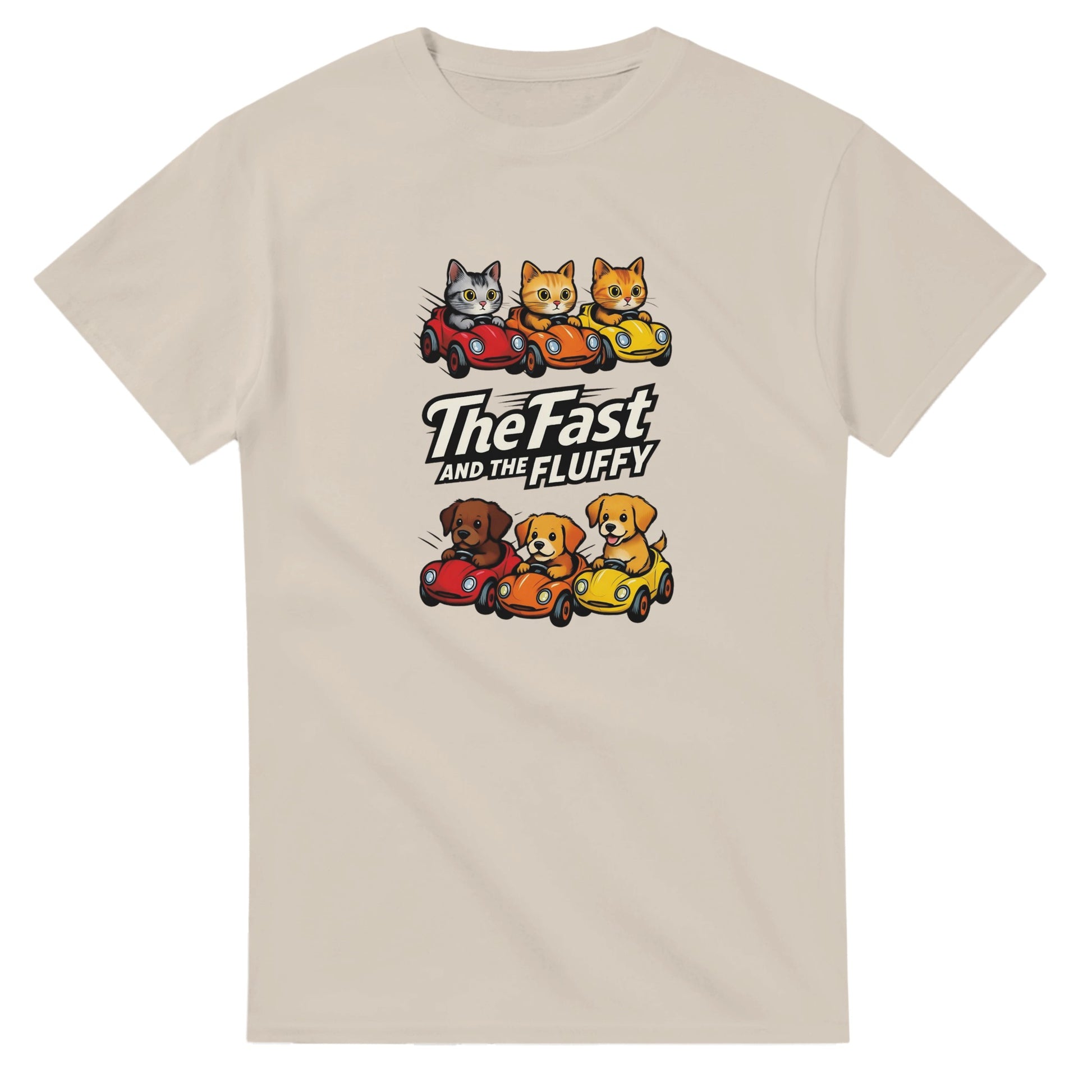 The Fast and The Fluffy graphic design on a Heavyweight T-shirt