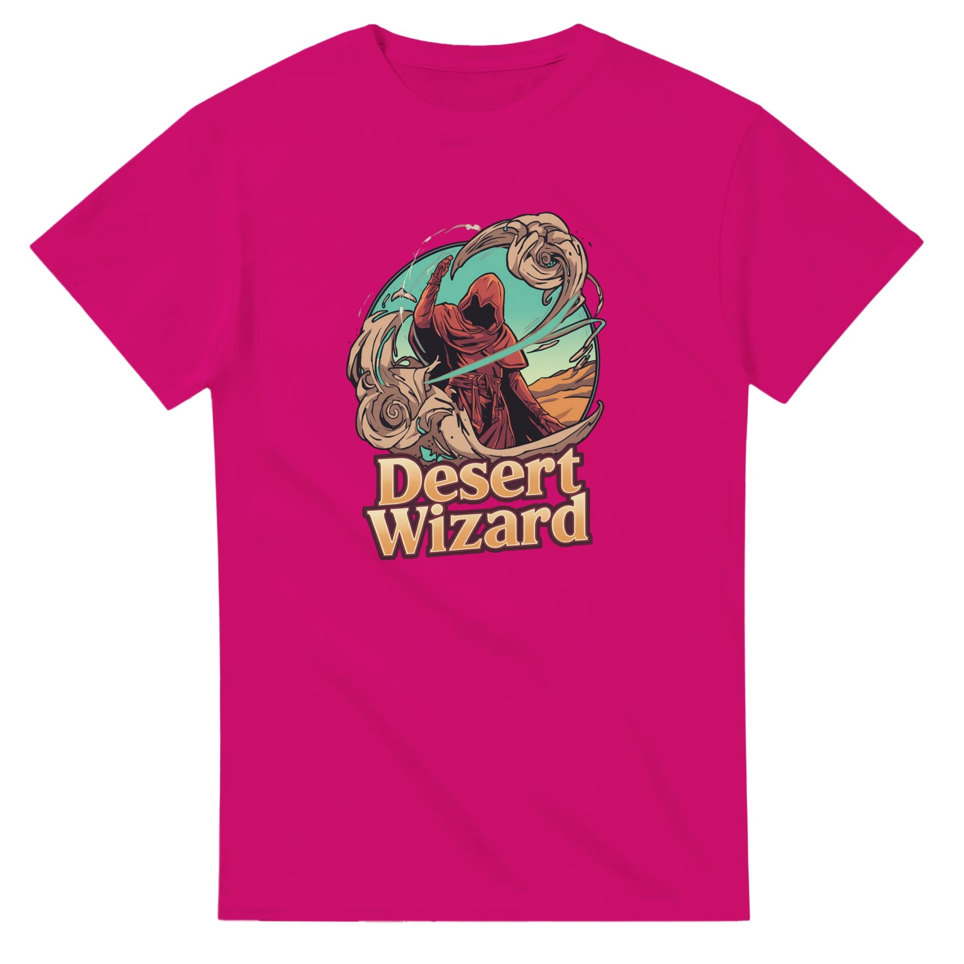 Mystic Desert Wizard graphic design on a Heavyweight T-shirt