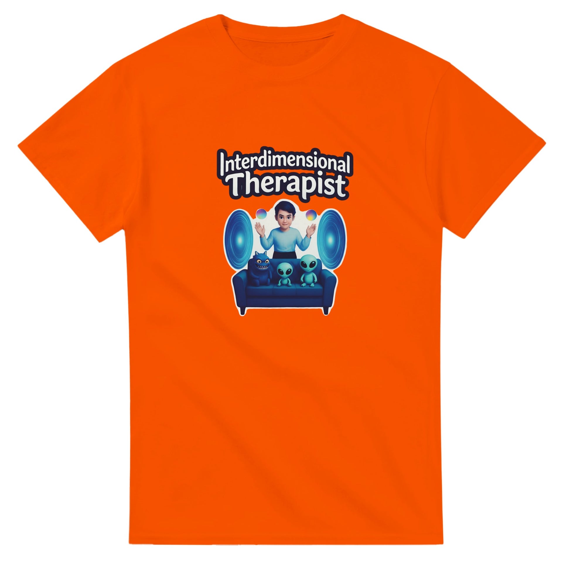 Interdimensional Therapist graphic design on a Heavyweight T-shirt