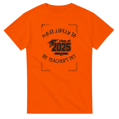 Most Likely To' high school design on a Heavyweight T-shirt 