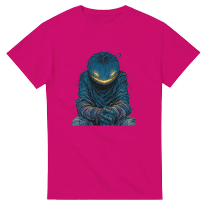 Midnight Jack-o'-Lantern on a Heavyweight T-shirt