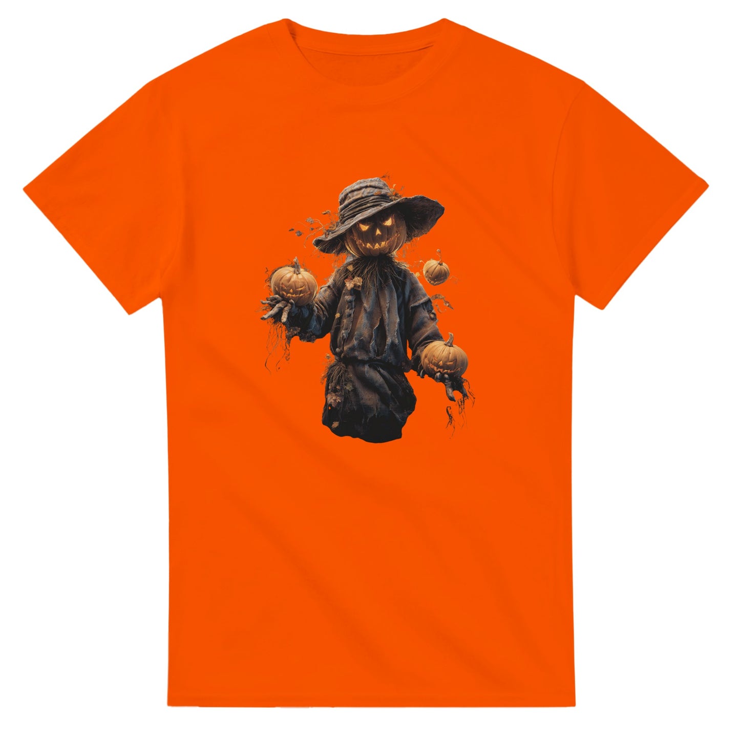 Spooky Jack-o'-Lantern on a Heavyweight T-shirt