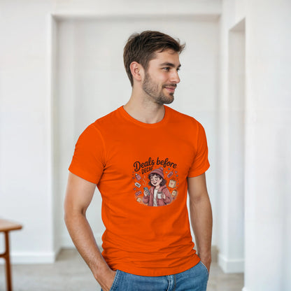 Deals Before Decaf heavyweight t-shirt mockup