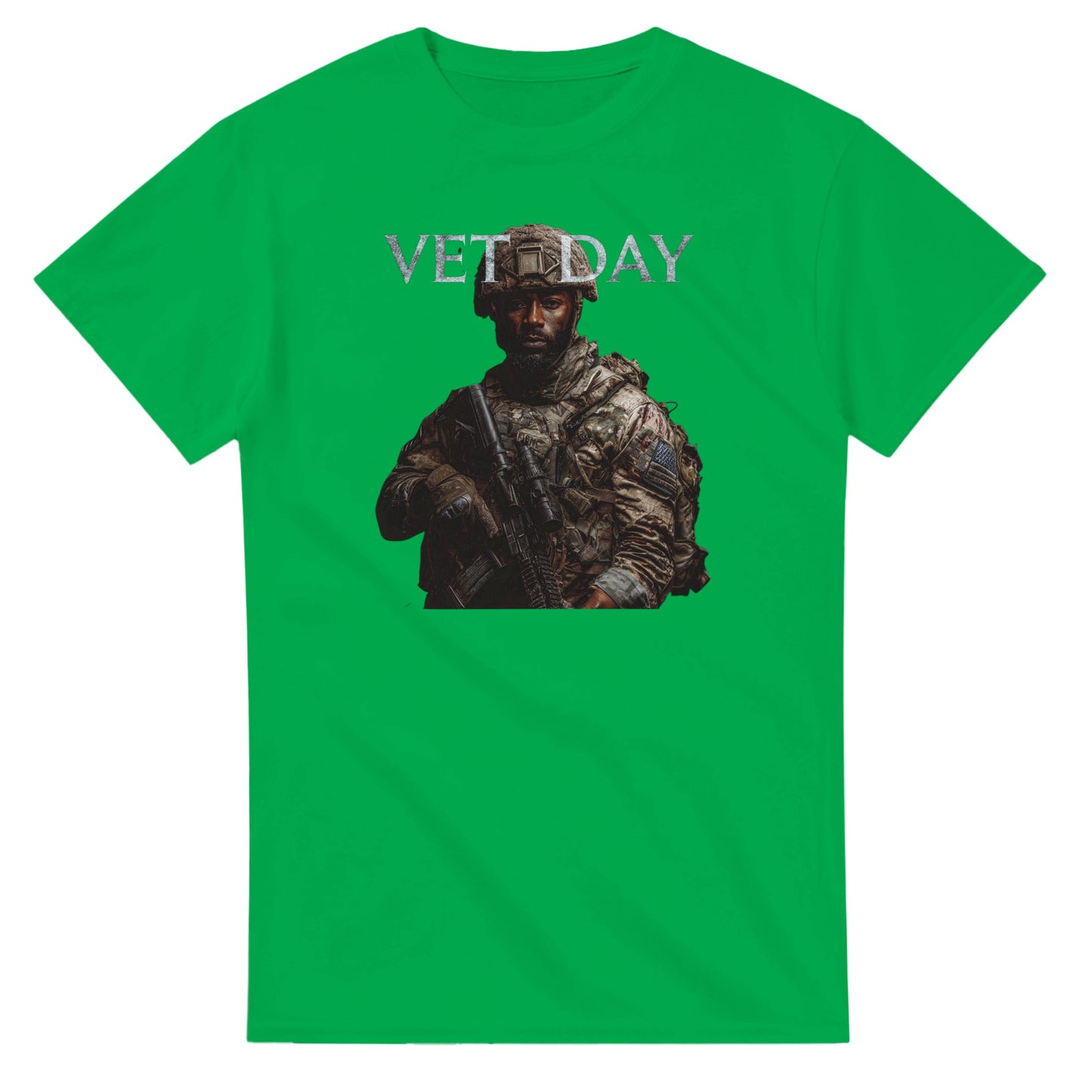 Vet Day Commemorative on a heavyweight t-shirt