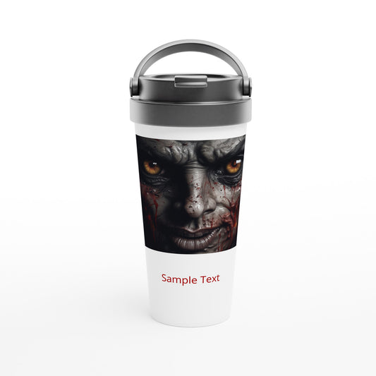 15oz stainless steel travel mug angry blood face personalized
