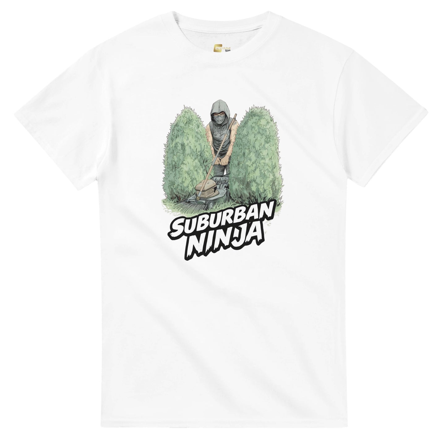 Suburban Ninja graphic design on a Heavyweight T-shirt