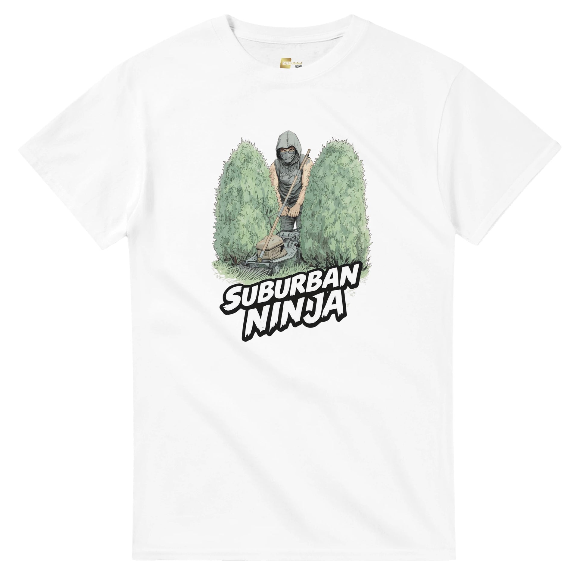 Suburban Ninja graphic design on a Heavyweight T-shirt