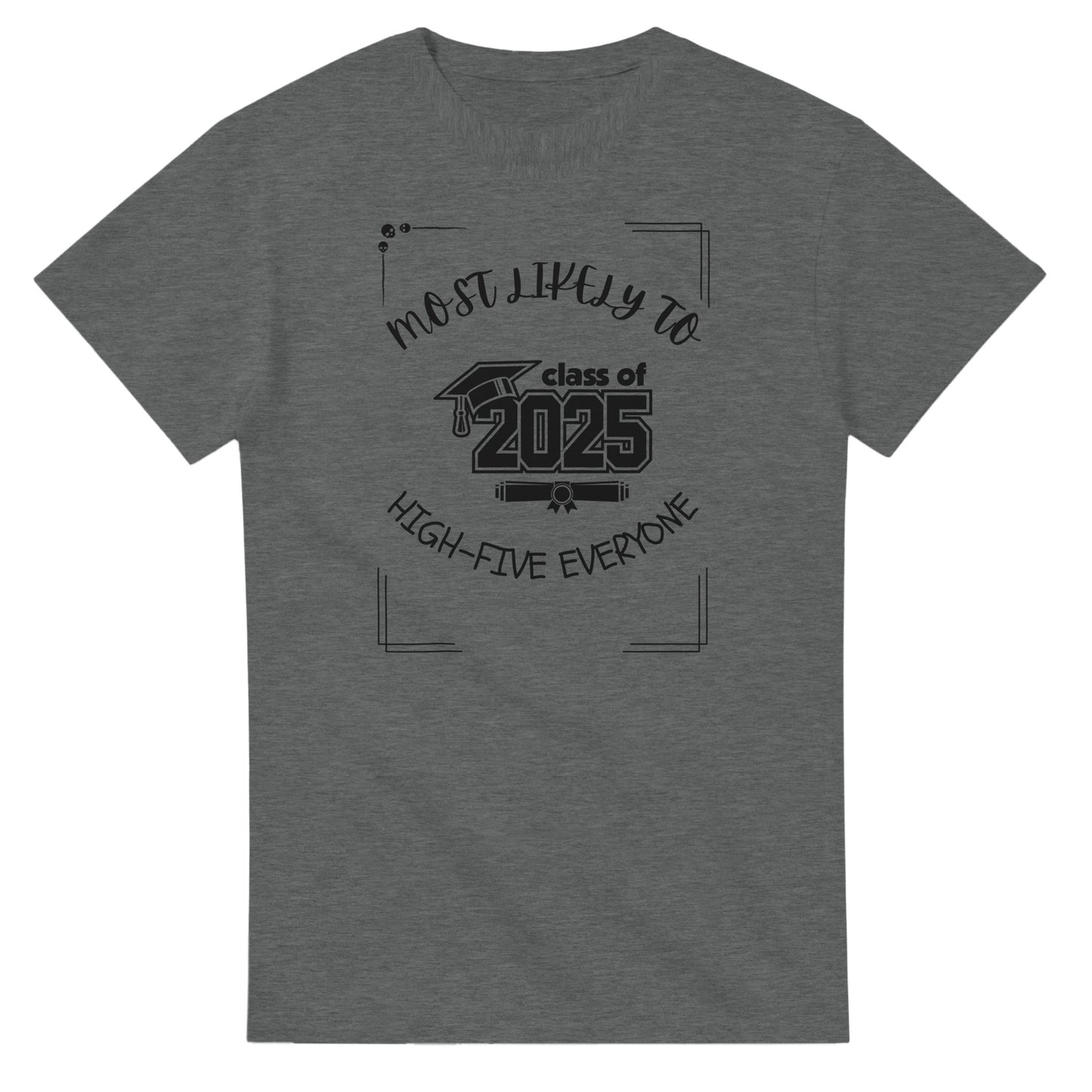 Most Likely To' high school design on a Heavyweight T-shirt 
