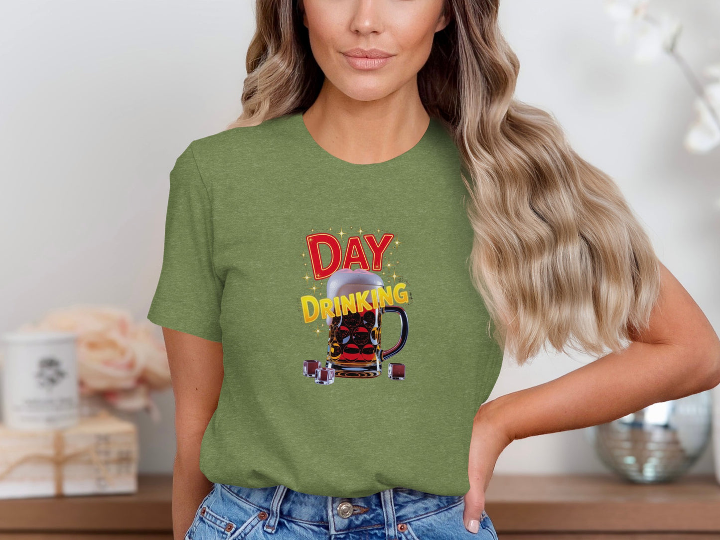Day Drinking Graphic Tee Fun Casual Shirt for Parties