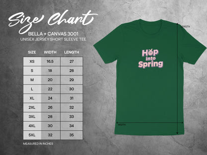 Hop into Spring Unisex Short Sleeve Tee Apparel product type
