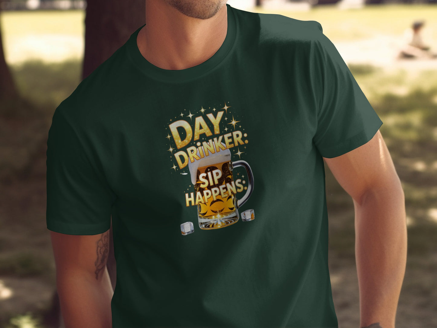 Day Drinker Sip Happens Graphic T-Shirt