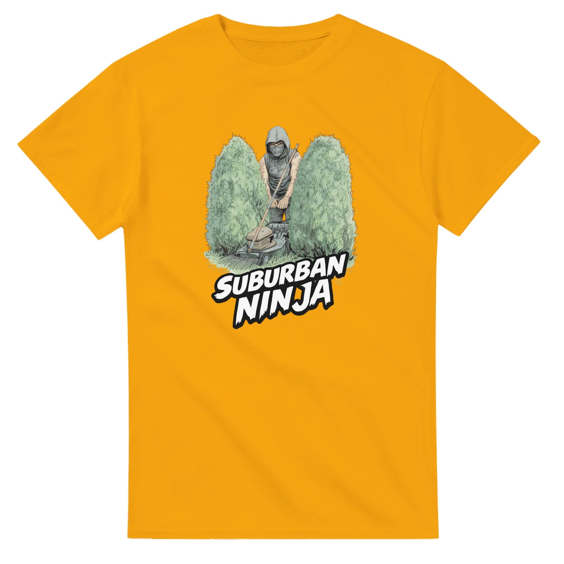 Suburban Ninja graphic design on a Heavyweight T-shirt
