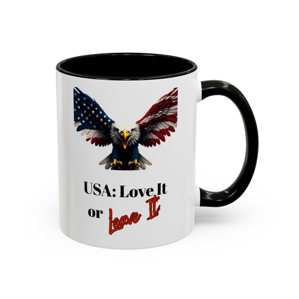 USA Love It or Leave It Eagle Mug