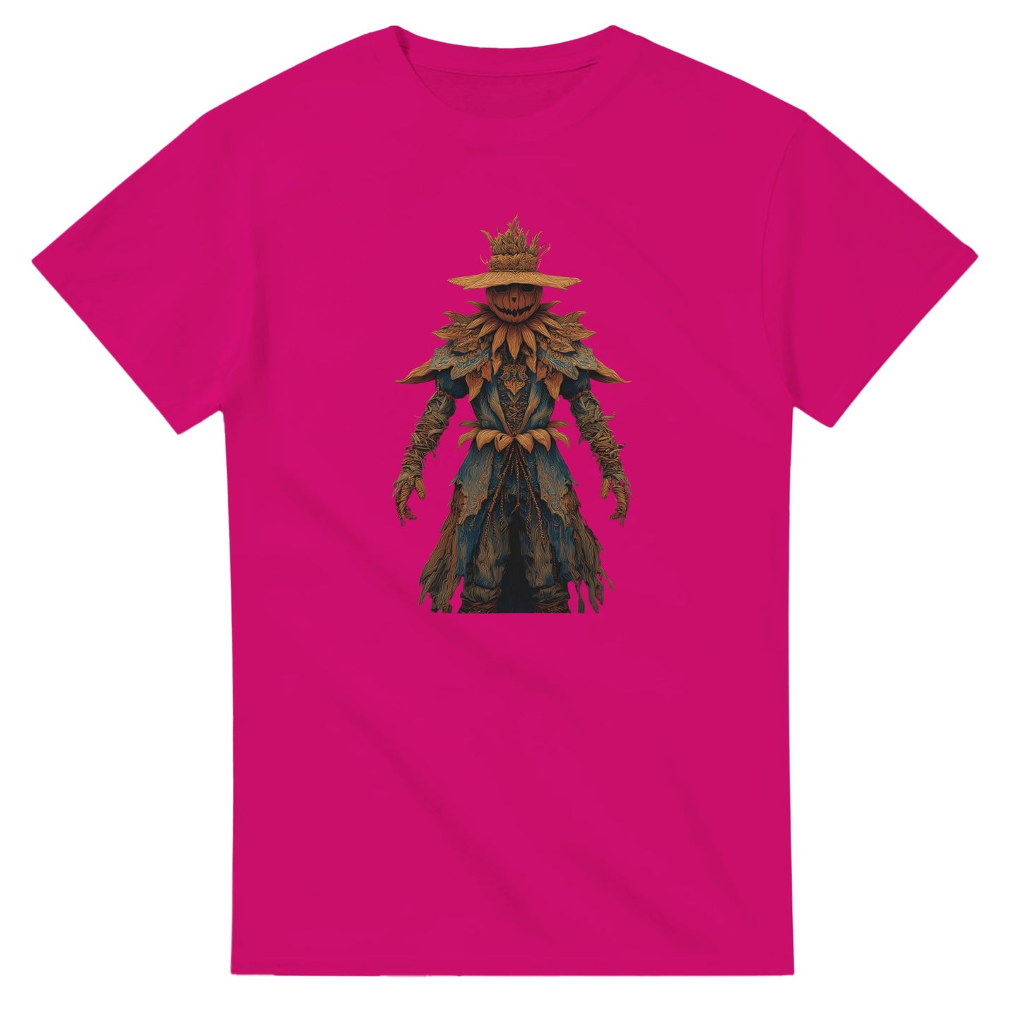 Haunted Harvest Scarecrow on a Heavyweight T-shirt