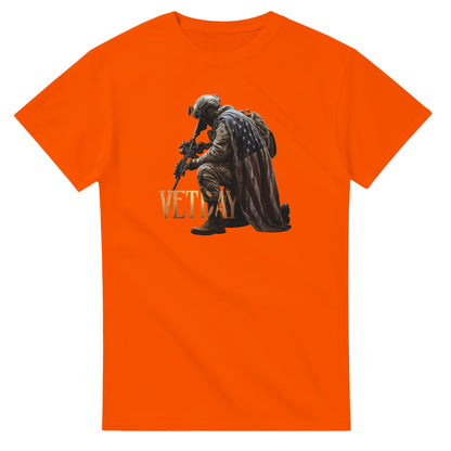 Honor Vet Day on a heavyweight t-shirt