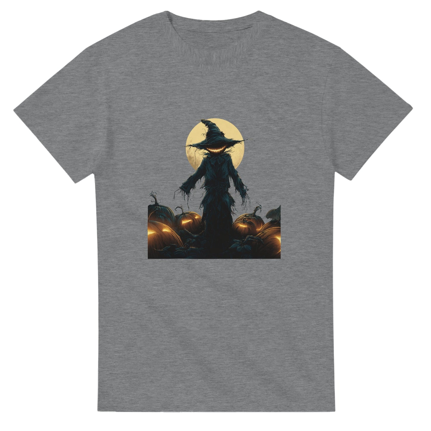 Jack-o'-Lantern Smile on a Heavyweight T-shirt