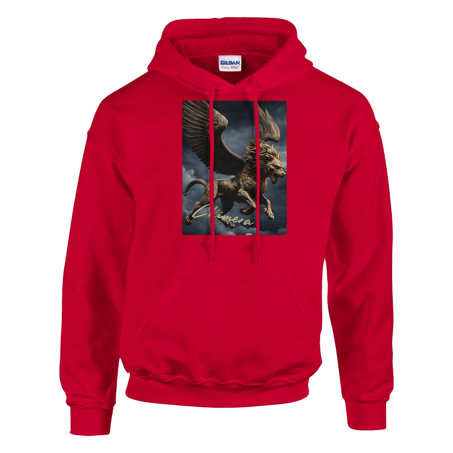 classic unisex pullover hoodie Fantasy Art chimera golden personalized