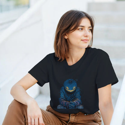 Midnight Jack-o'-Lantern on a Heavyweight T-shirt