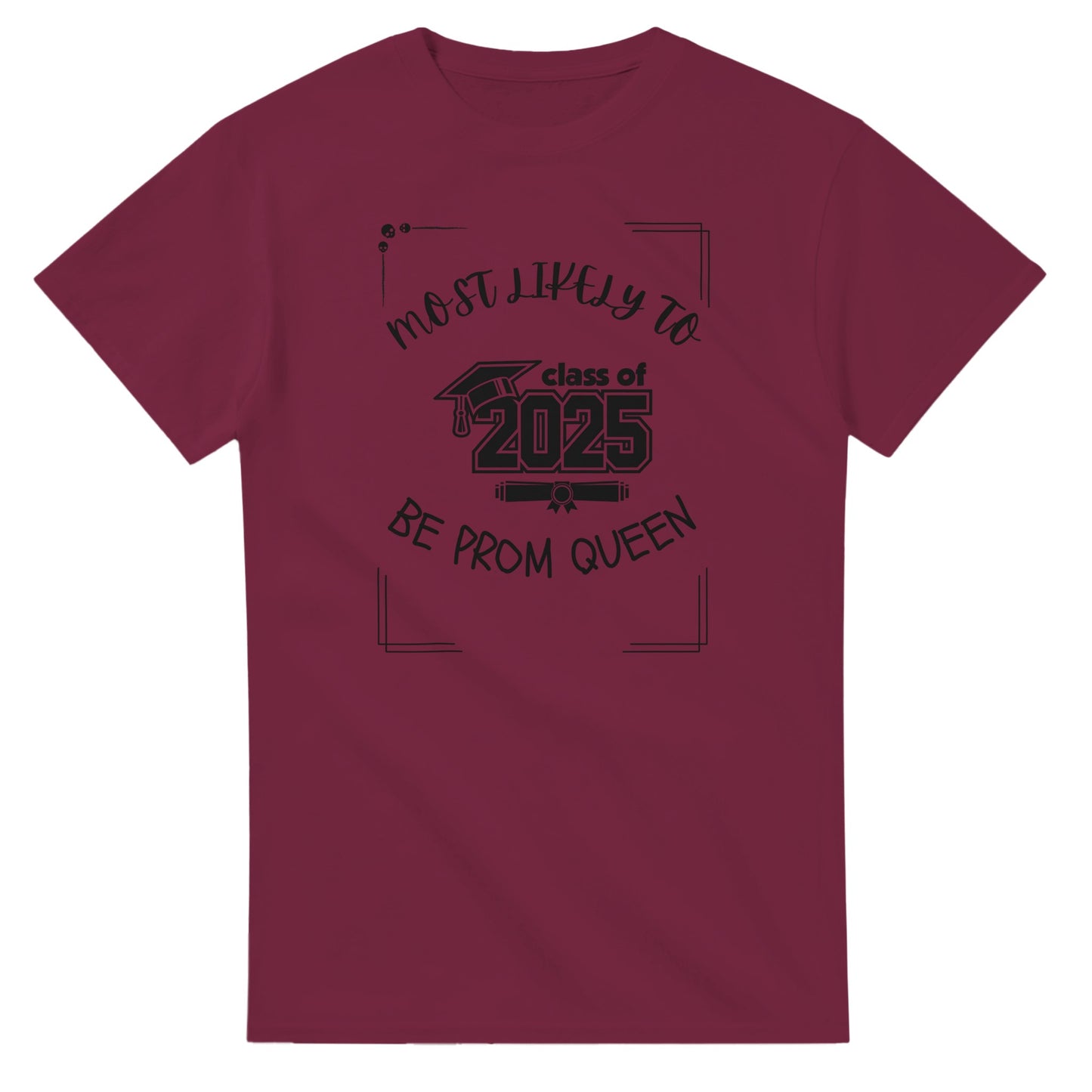 Most Likely To' high school design on a Heavyweight T-shirt 