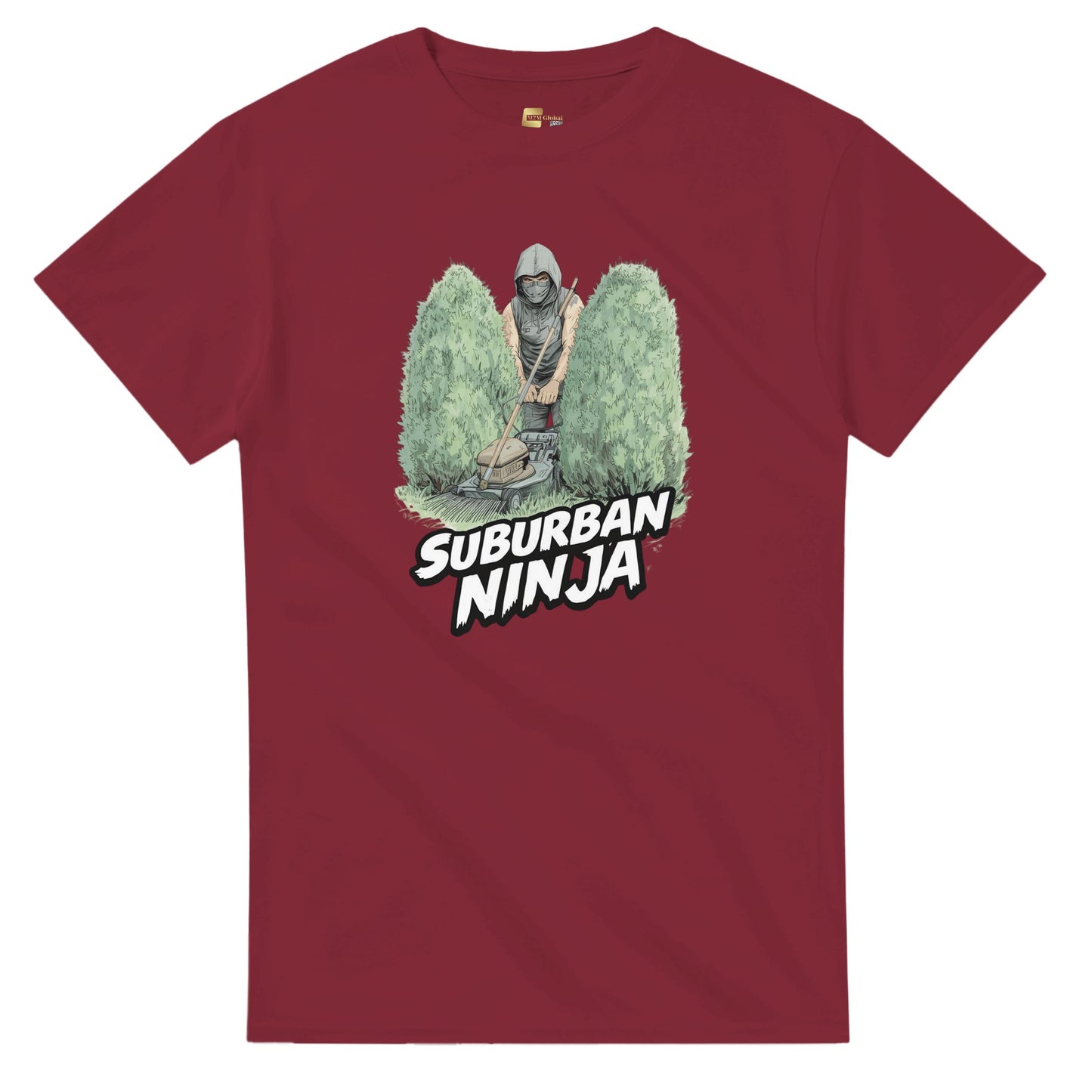 Suburban Ninja graphic design on a Heavyweight T-shirt