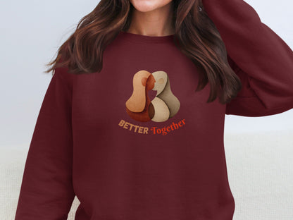 Better Together Abstract Design Graphic Sweatshirt