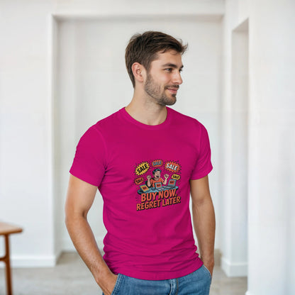 Buy Now Regret Later heavyweight t-shirt mockup