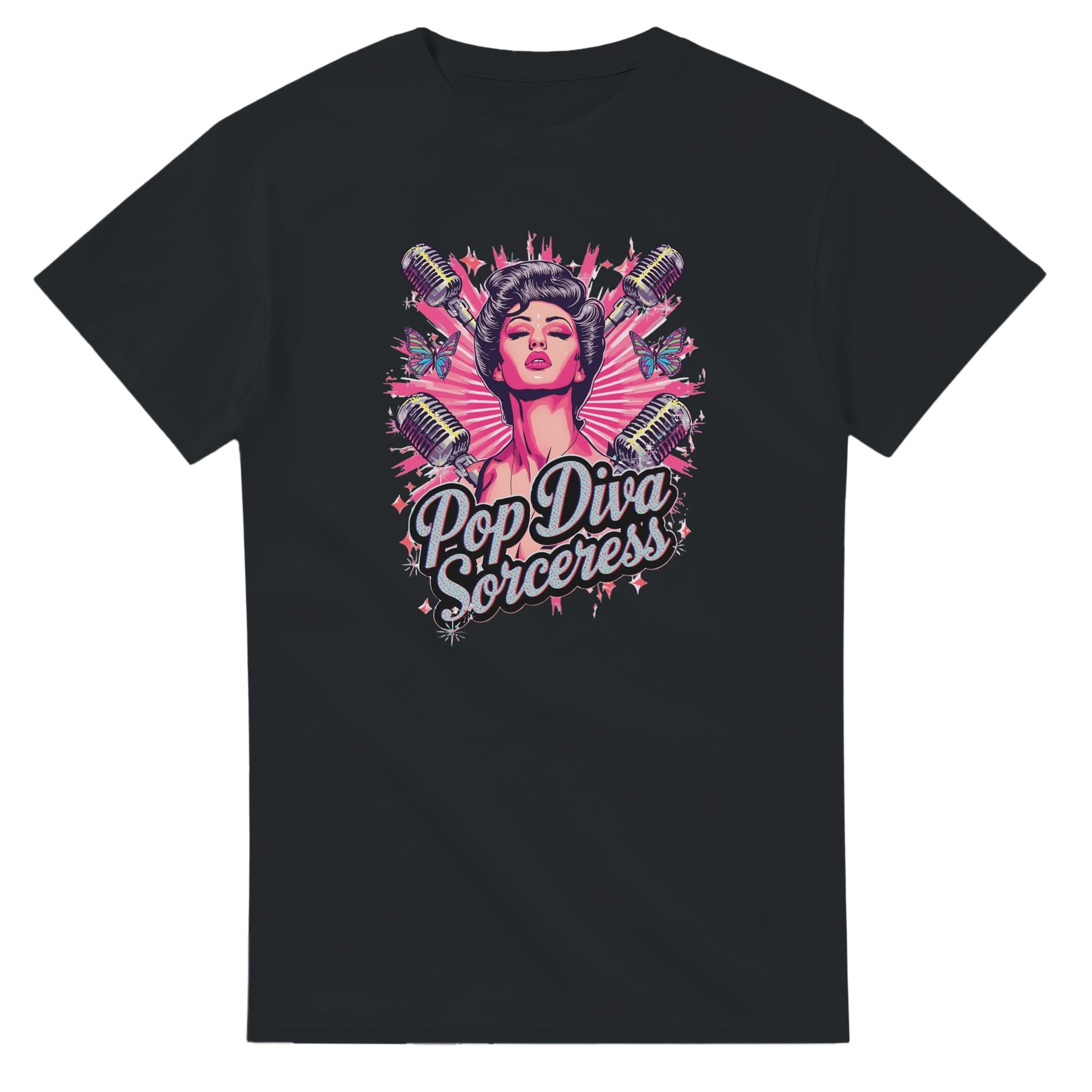Pop Diva Sorceress graphic design on a Heavyweight T-shirt