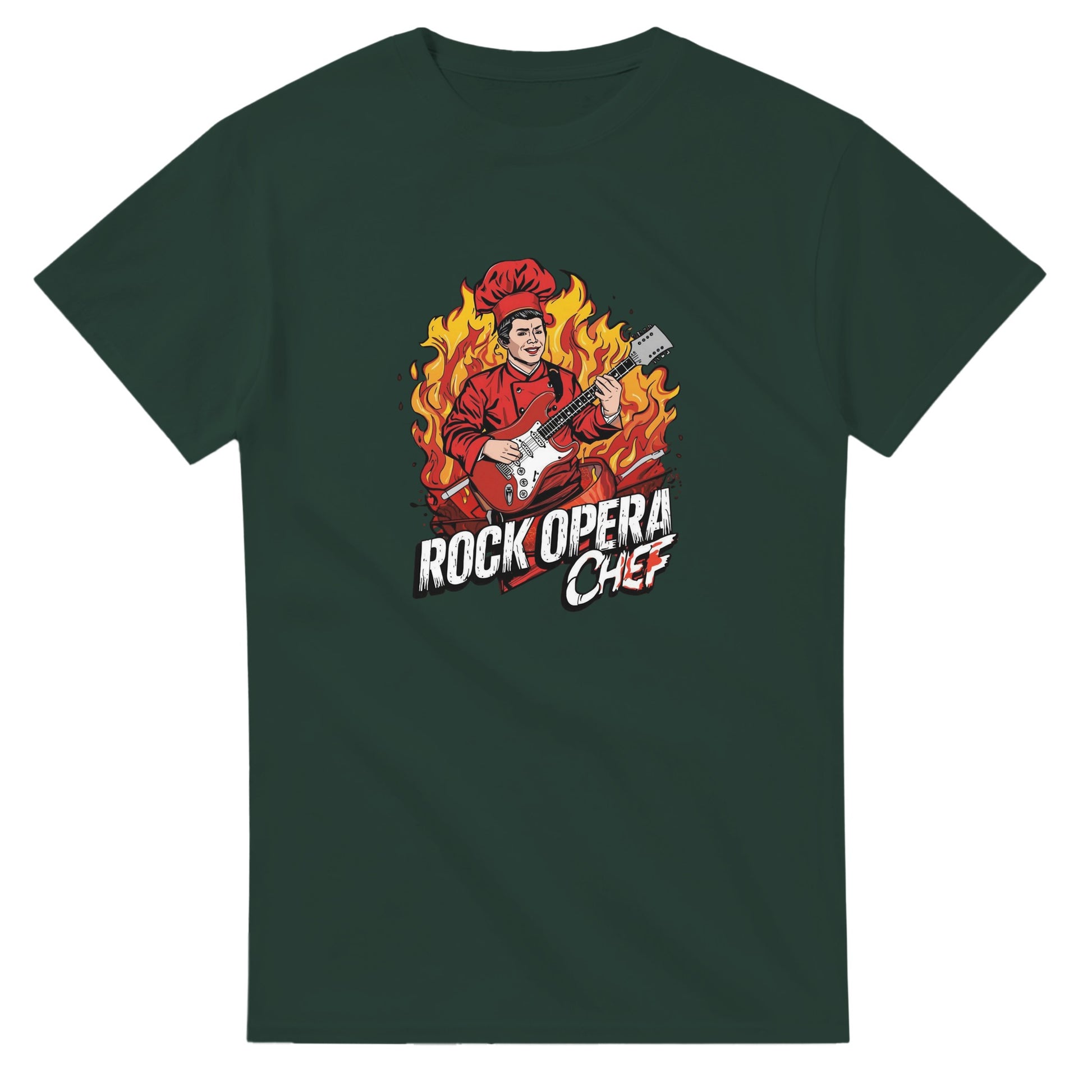 Rock Opera Chef graphic design on a Heavyweight T-shirt