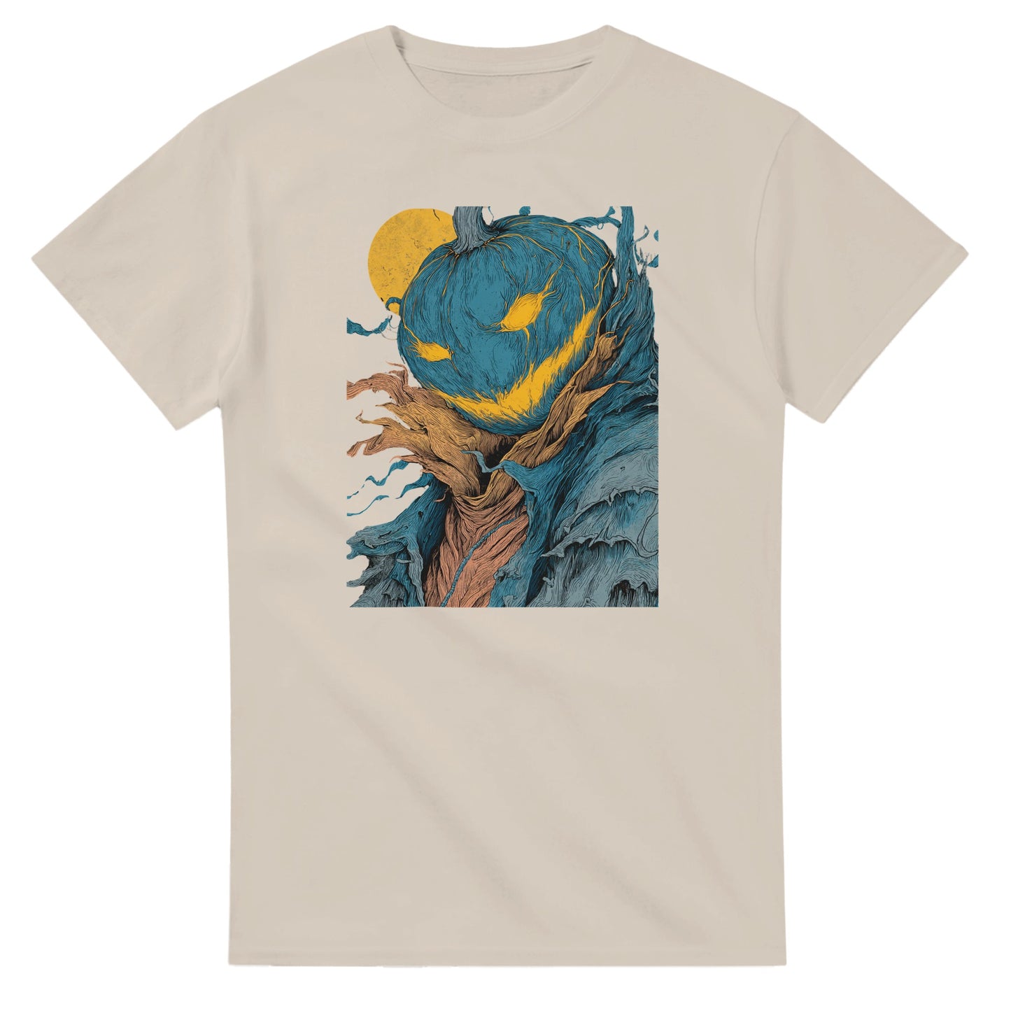 Mysterious Jack-o'-Lantern on a Heavyweight T-shirt