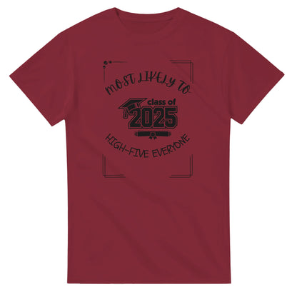 Most Likely To' high school design on a Heavyweight T-shirt 
