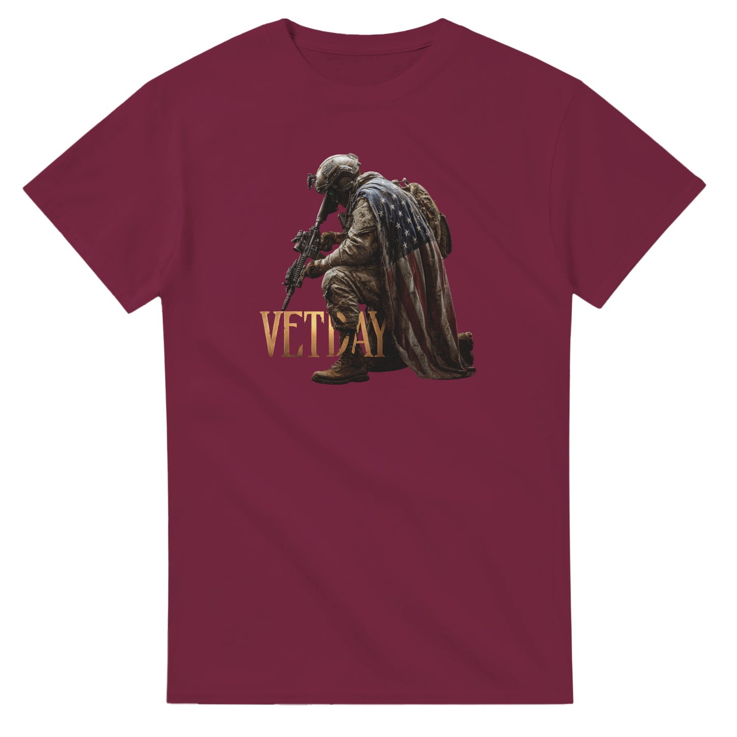 Honor Vet Day on a heavyweight t-shirt