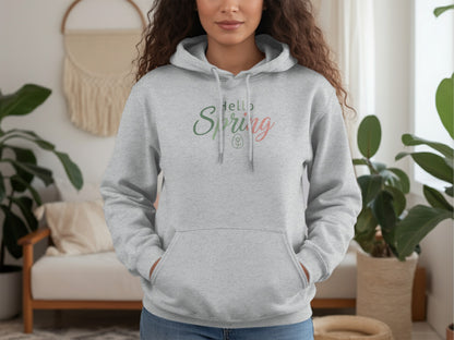 Hello Spring Graphic Print Hoodie Casual Wear Product