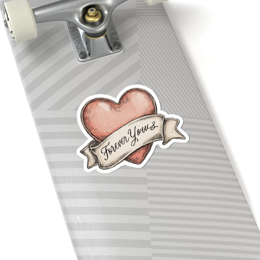 Forever Yours Heart Sticker for Decorating Skater Boards