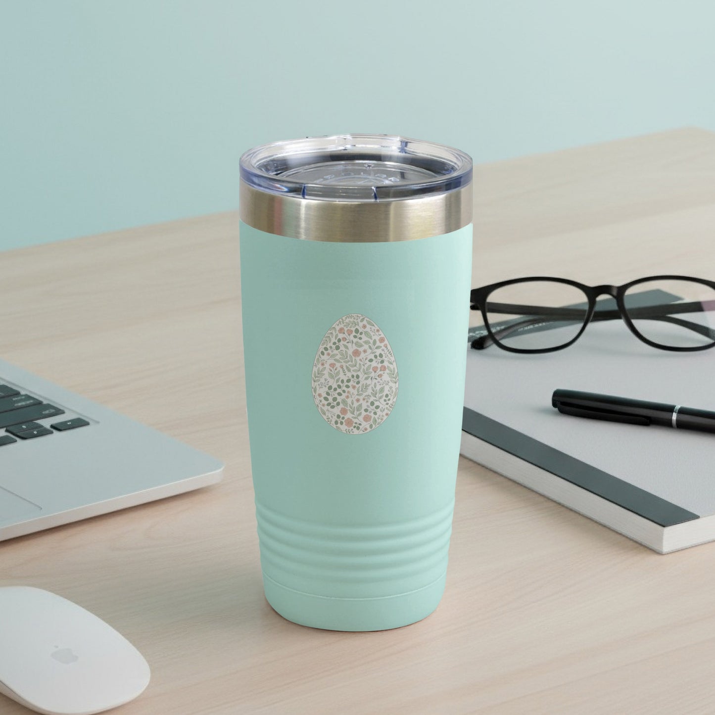Stylish Insulated Mint Green Tumbler for Hot and Cold Drinks