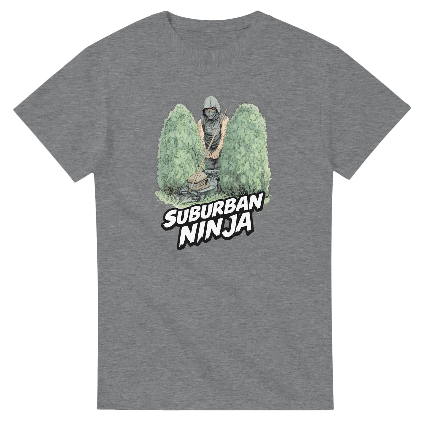 Suburban Ninja graphic design on a Heavyweight T-shirt