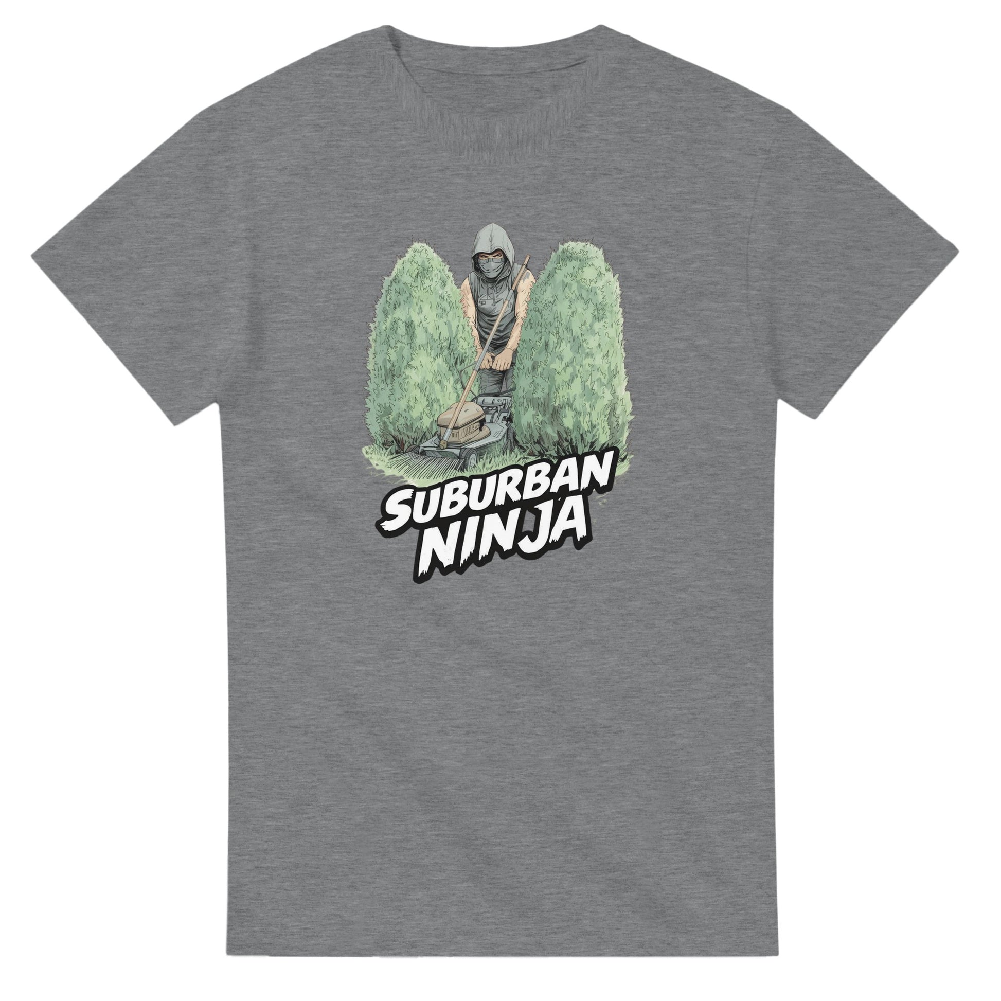 Suburban Ninja graphic design on a Heavyweight T-shirt