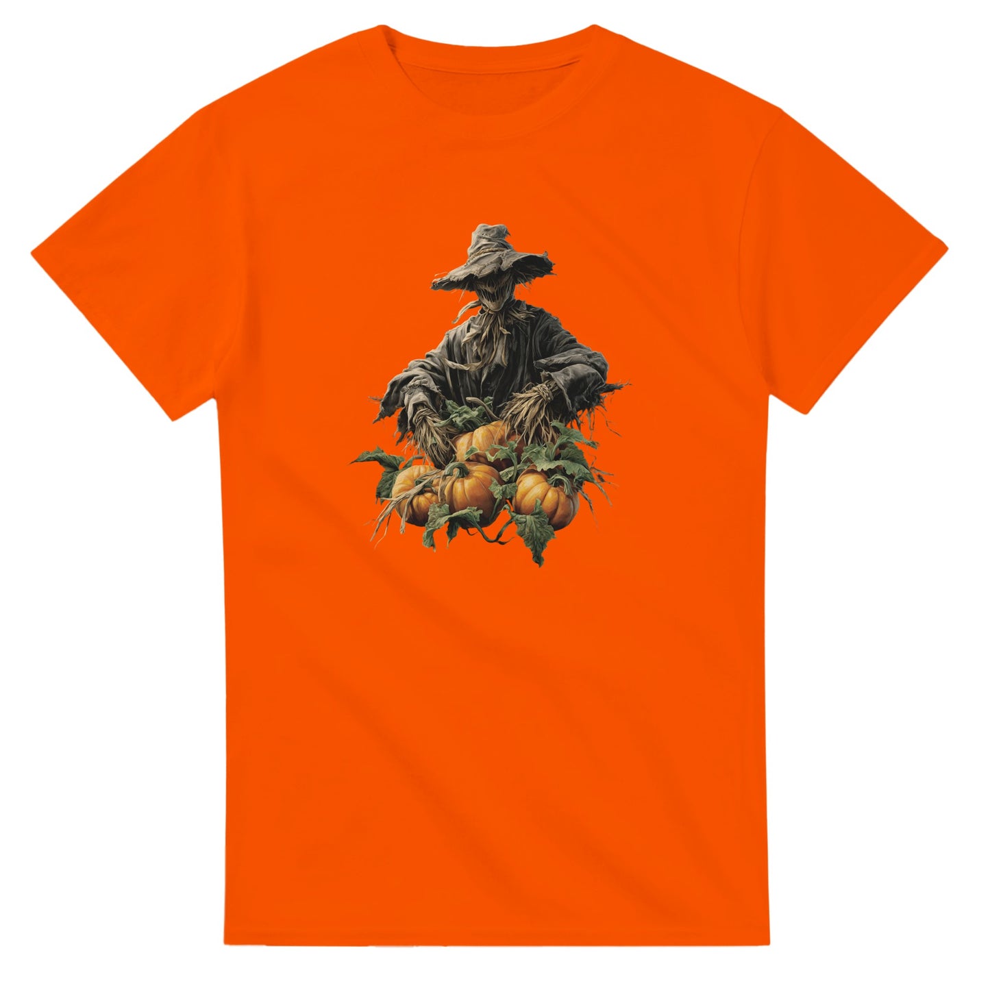 Harvest Scarecrow on a Heavyweight T-shirt