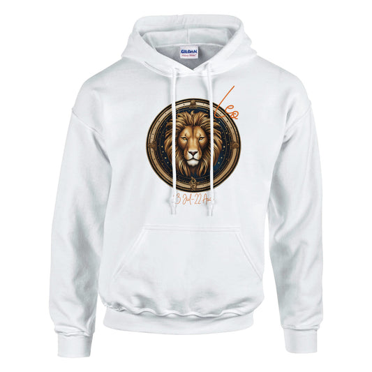 classic unisex pullover hoodie Astrology leo lion personalized