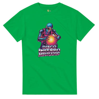 Disco Inferno Mechanic graphic design on a Heavyweight T-shirt