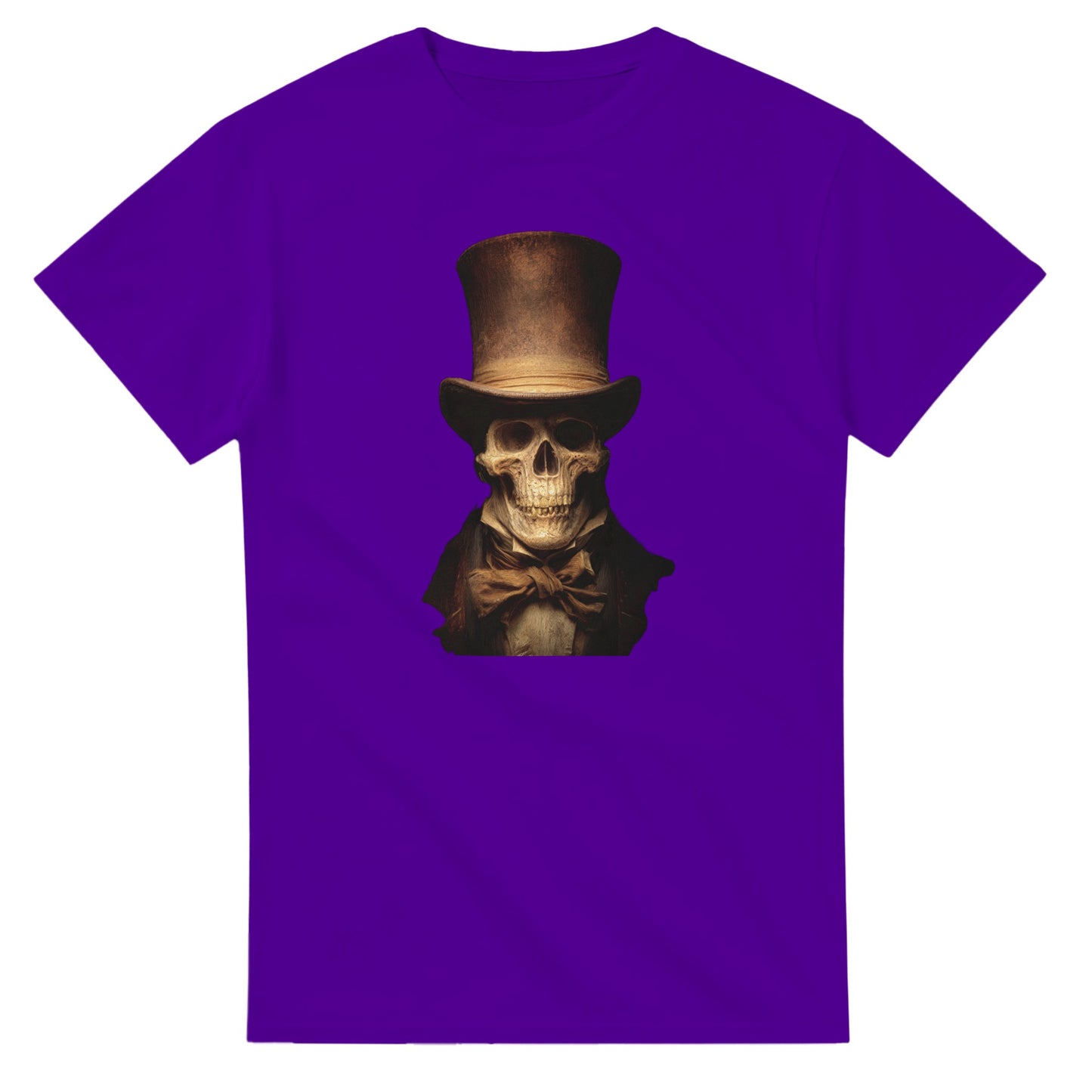 Victorian Gentleman Skull on a Heavyweight T-shirt