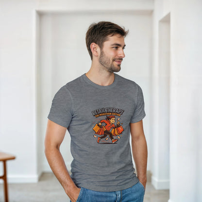 Retail Therapy Marathon Edition heavyweight t-shirt mockup