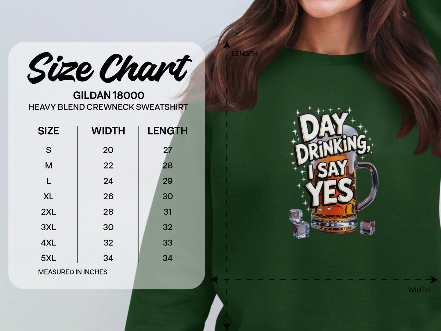 Day Drinking I Say Yes Funny Beer Mug Graphic product type