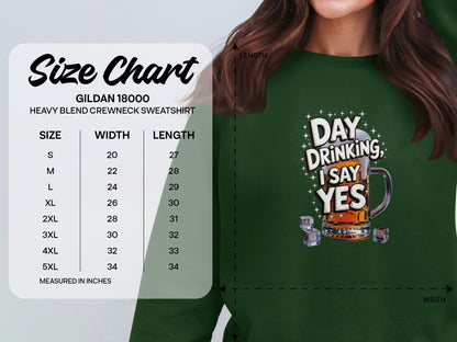 Day Drinking I Say Yes Funny Beer Mug Graphic product type