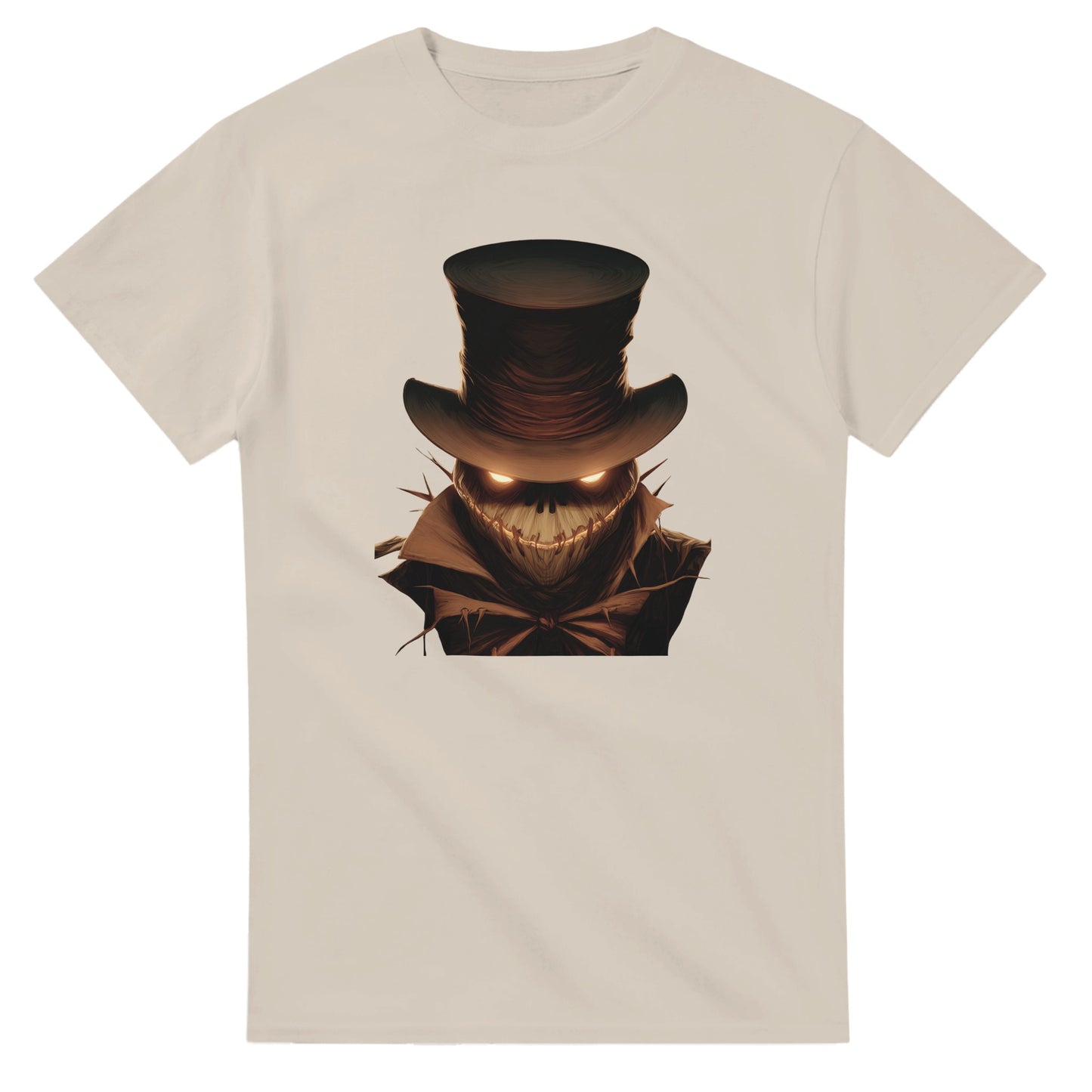 Eerie Glow Scarecrow on a Heavyweight T-shirt