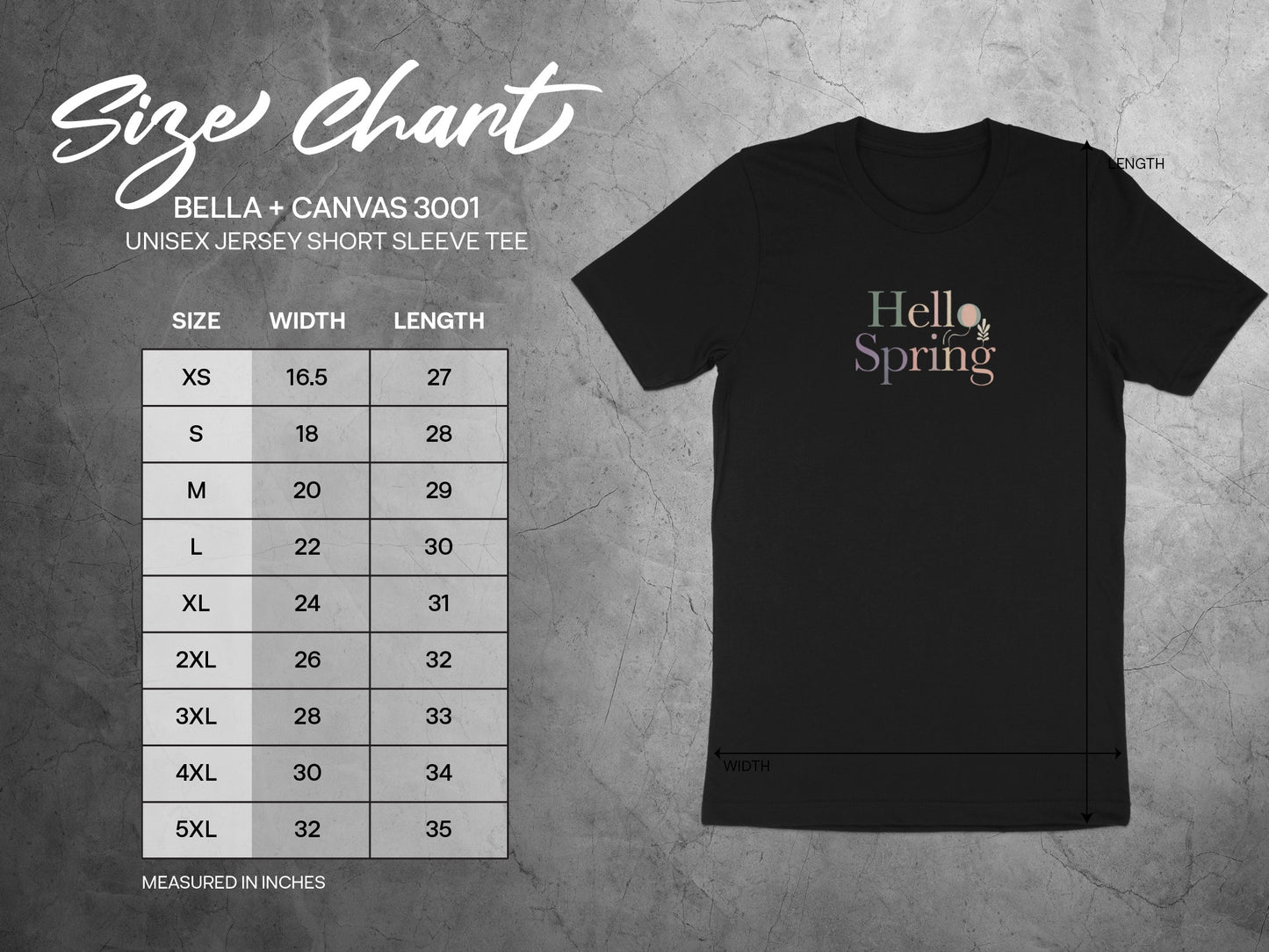 Hello Spring Graphic Unisex Jersey Short Sleeve Tee