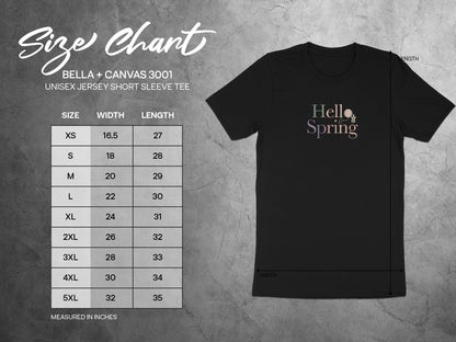 Hello Spring Graphic Unisex Jersey Short Sleeve Tee