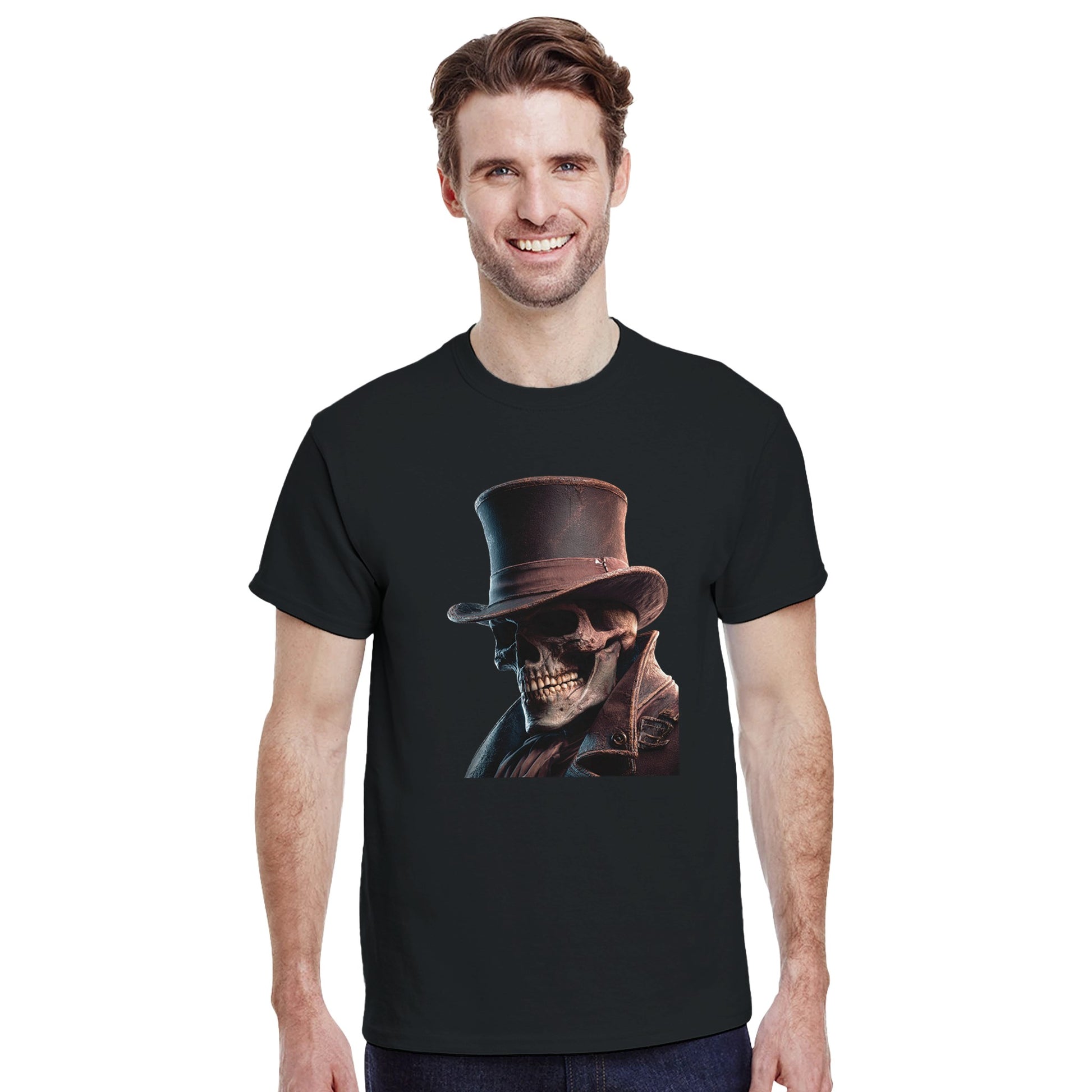 Steampunk Skeleton on a Heavyweight T-shirt