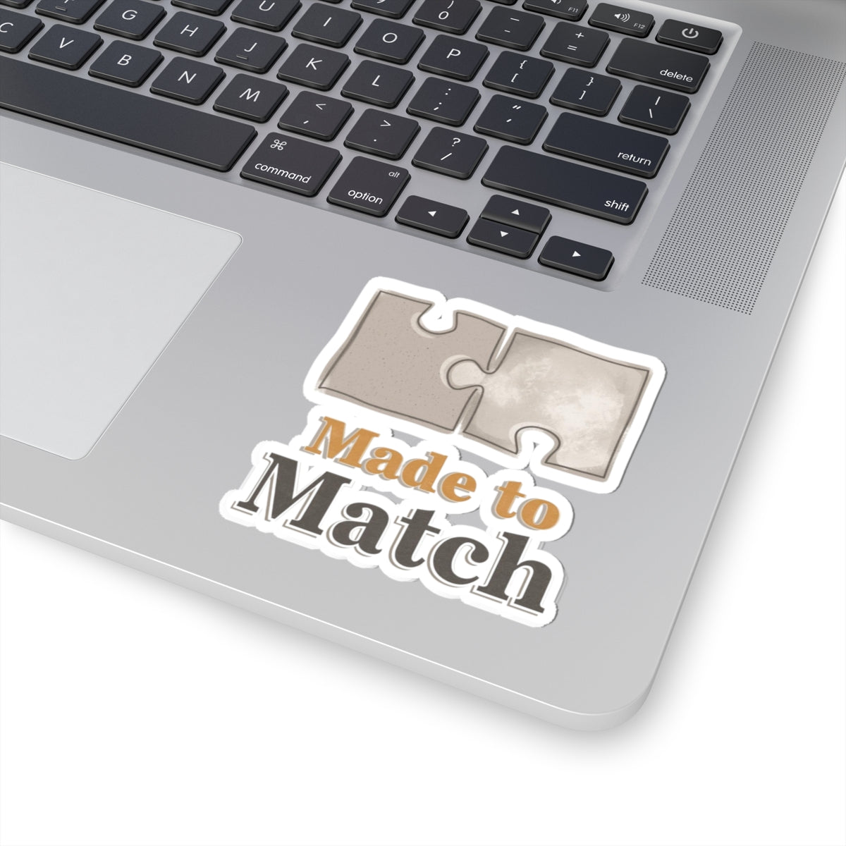 Made to Match Puzzle Piece Sticker for Laptop Decor